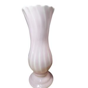 Vintage Haeger Pottery Pink Swirl Vase
